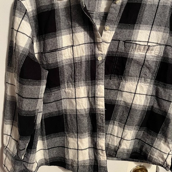 OLD NAVY Flannel Womens boyfriend fit flannel SZ PL - Picture 6 of 6